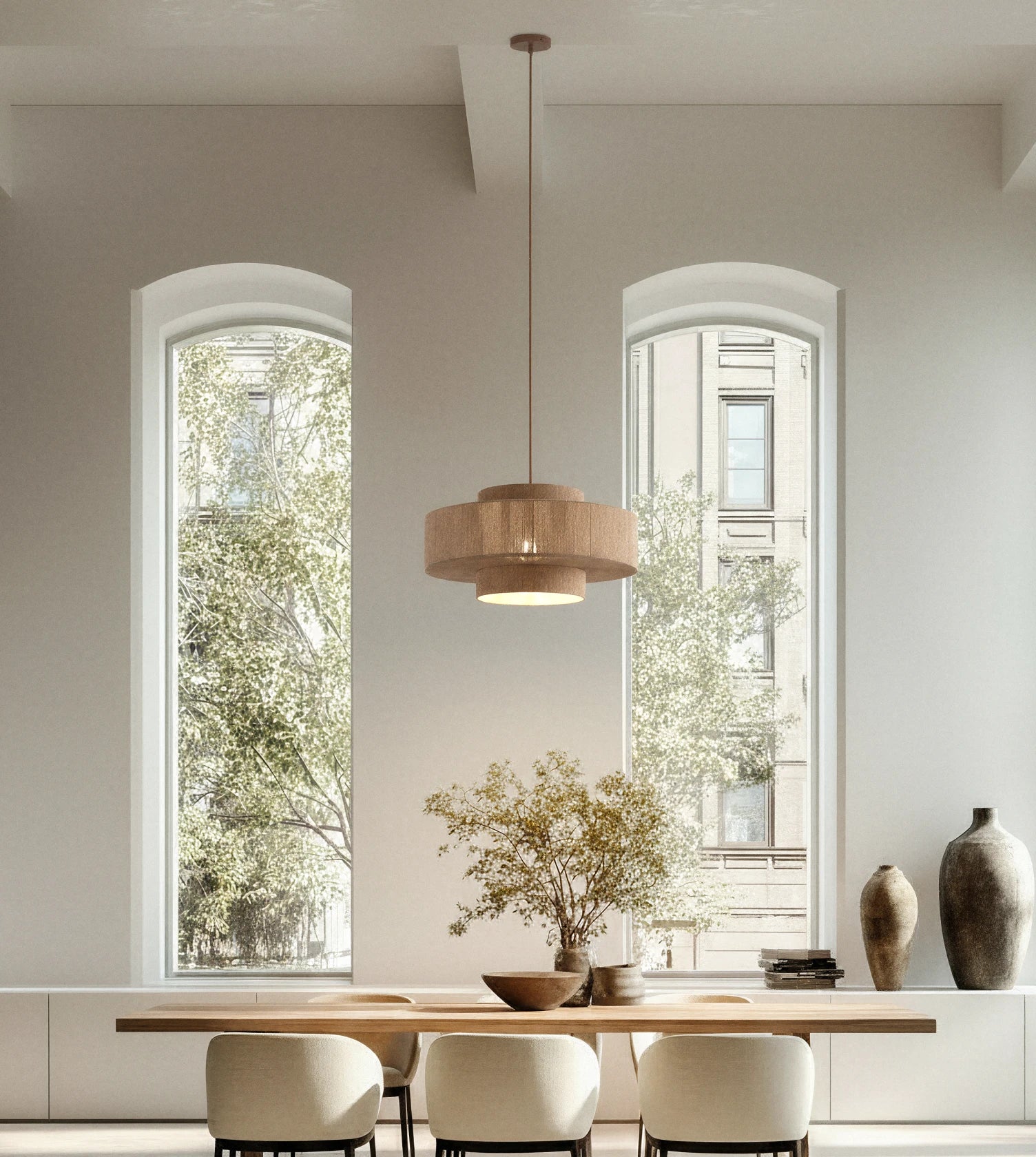 Natural design meets warm lighting atmosphere