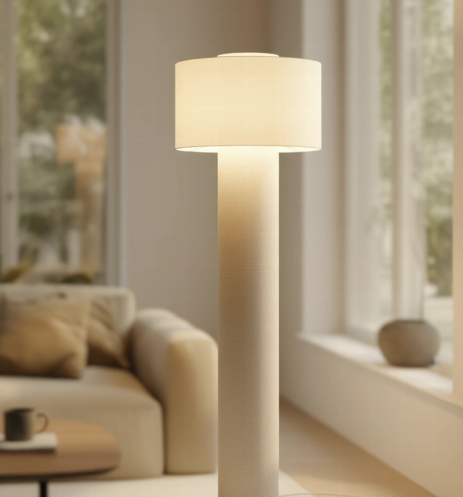 Natürliches Design trifft auf warme Lichtatmosphäre