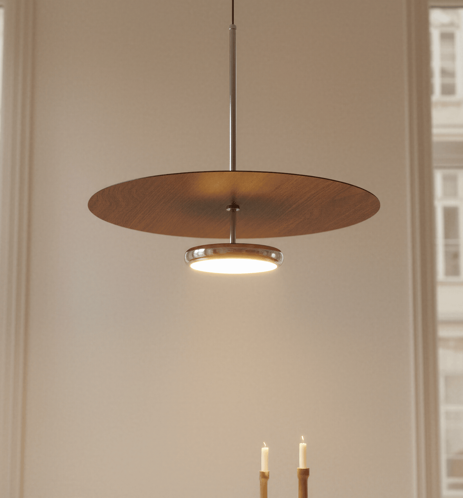 Stijlvol designhoogtepunt – een blikvanger, zowel overdag als 's nachts.