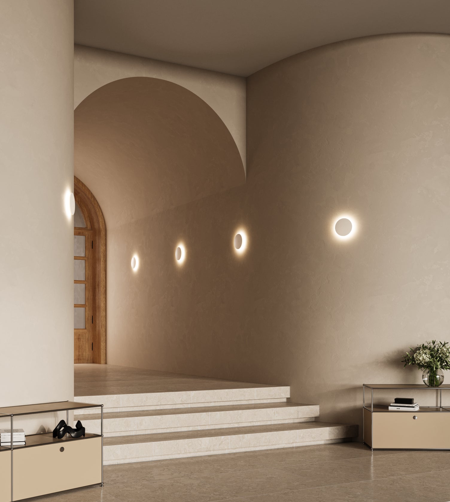 A design highlight around the clock