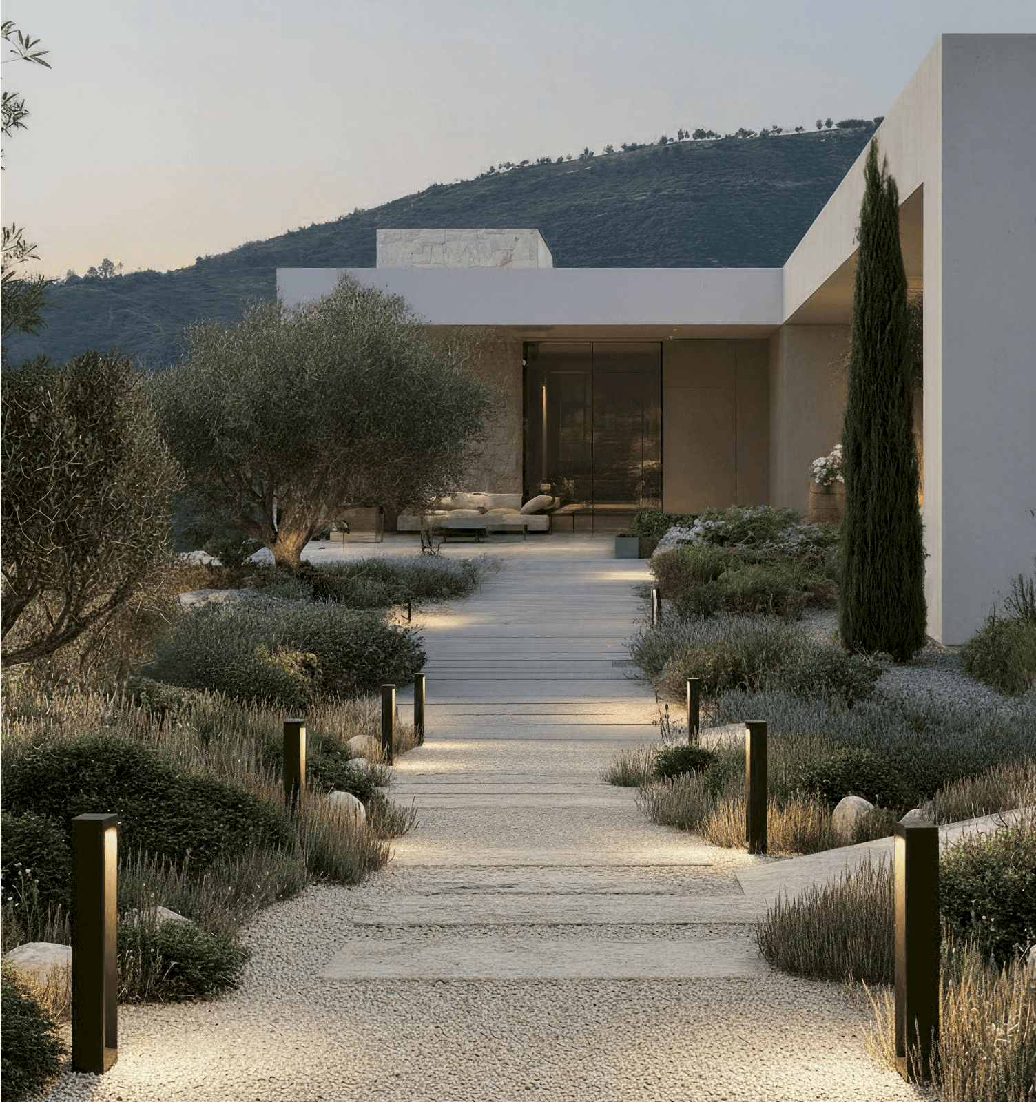 Zachte lichtverdeling voor harmonieuze buitenruimtes